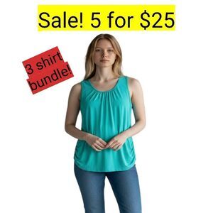 Three Work Out Tank Tops Bundle on Sale 5 for $25